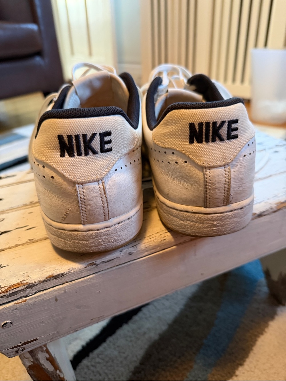 NIKE Leather Tennis Sneaker - Picture 2 of 12